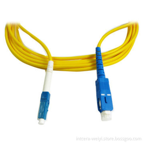 LC/PC-SC/PC SM Simplex Fiber Patch Cord with Low IL and High RL (0.9&2.0&3.0 Optional)